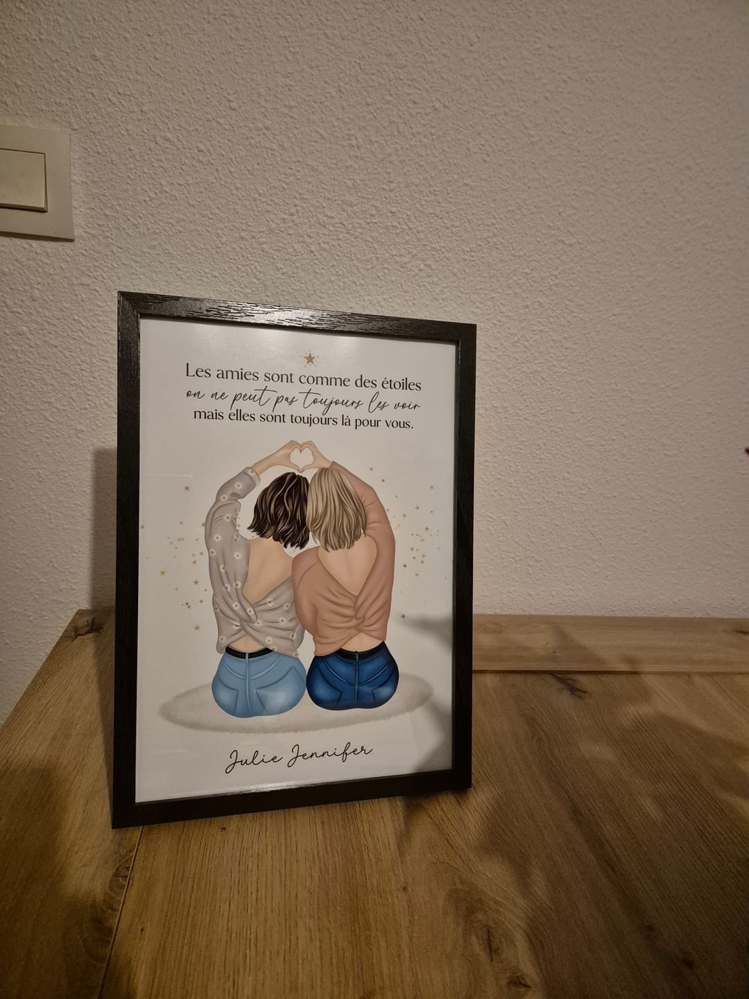 Customer photo review of Affiche Personnalisée - Meilleures Amies