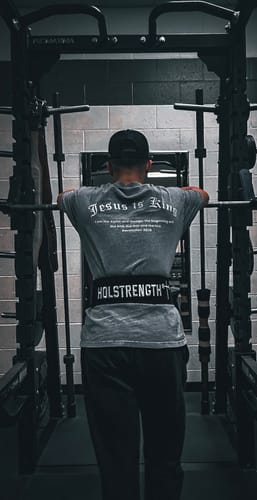 Customer photo review of HolStrength 10MM Lever Suede Belt