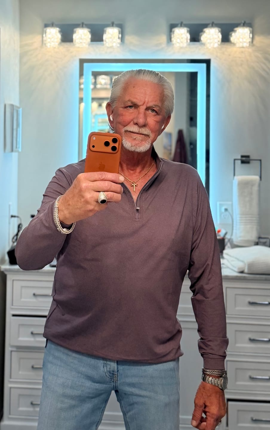 Customer photo review of Heathered 1/4 Zip