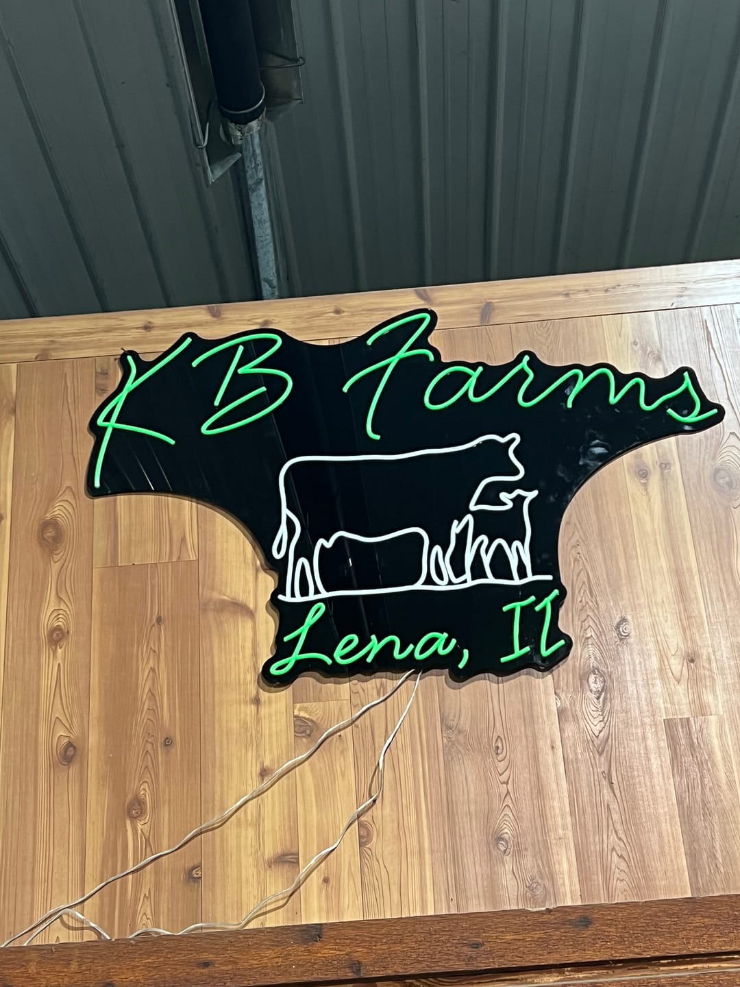 Customer photo review of Custom Neon Sign For Karlyn