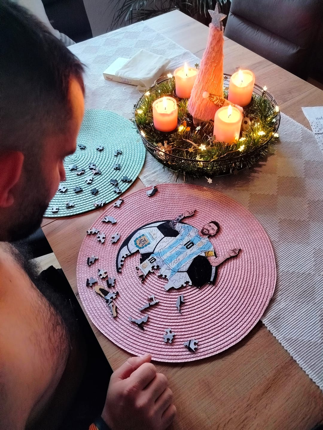 Customer photo review of Lionel Messi - Holzpuzzle