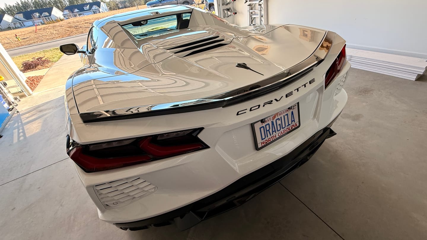 Customer photo review of Low Profile Package Corvette C8 Stingray Rear Spoiler