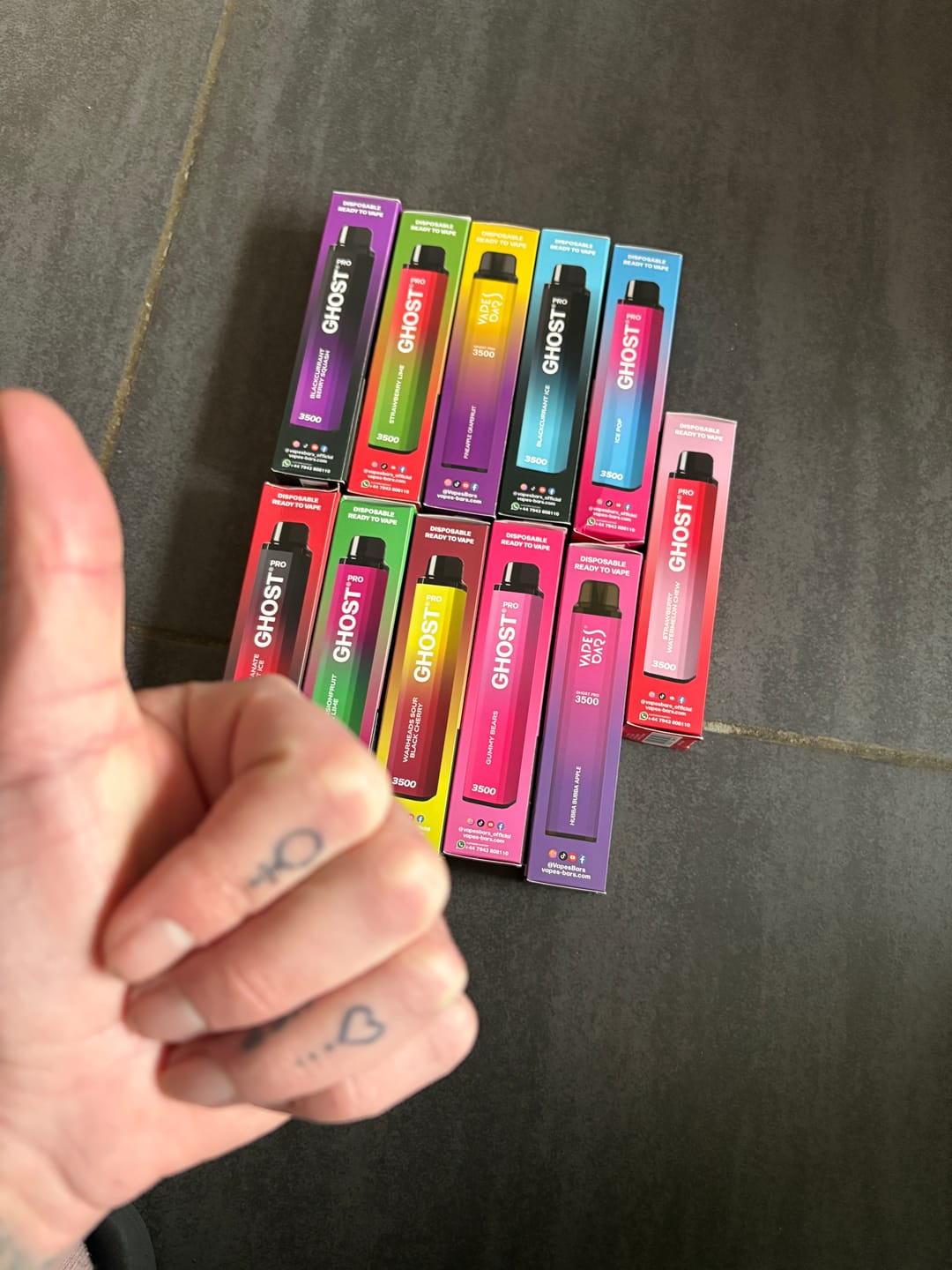 Customer photo review of Ghost® Pro 3500 - Puff / Vape Jetable - 2% Nicotine