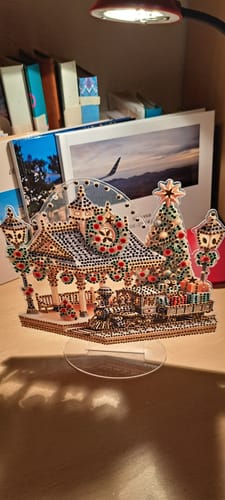 Kundenbewertung mit Foto zu Diamond Painting Ornament – Weihnachtszug