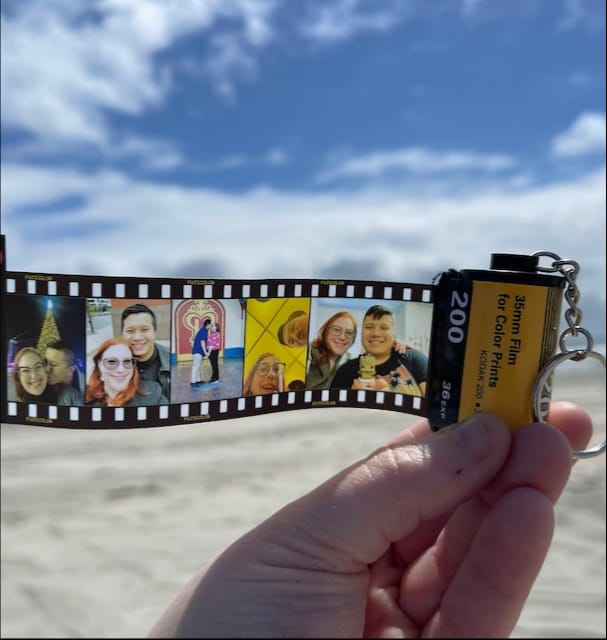 Customer photo review of Custom Drive Safe Film Roll Keychain For Your Love