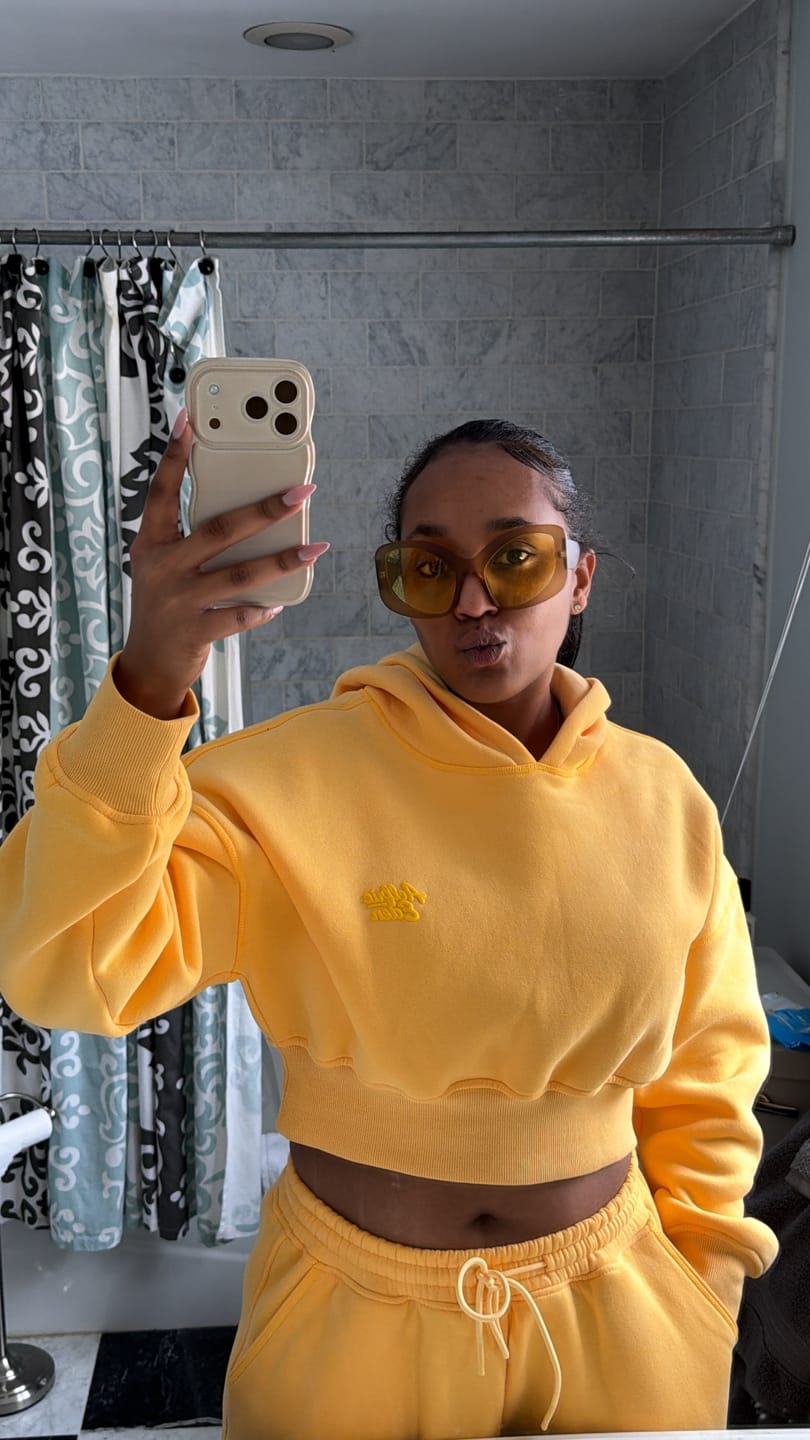 Customer photo review of Soufflé Cropped Hoodie Sets