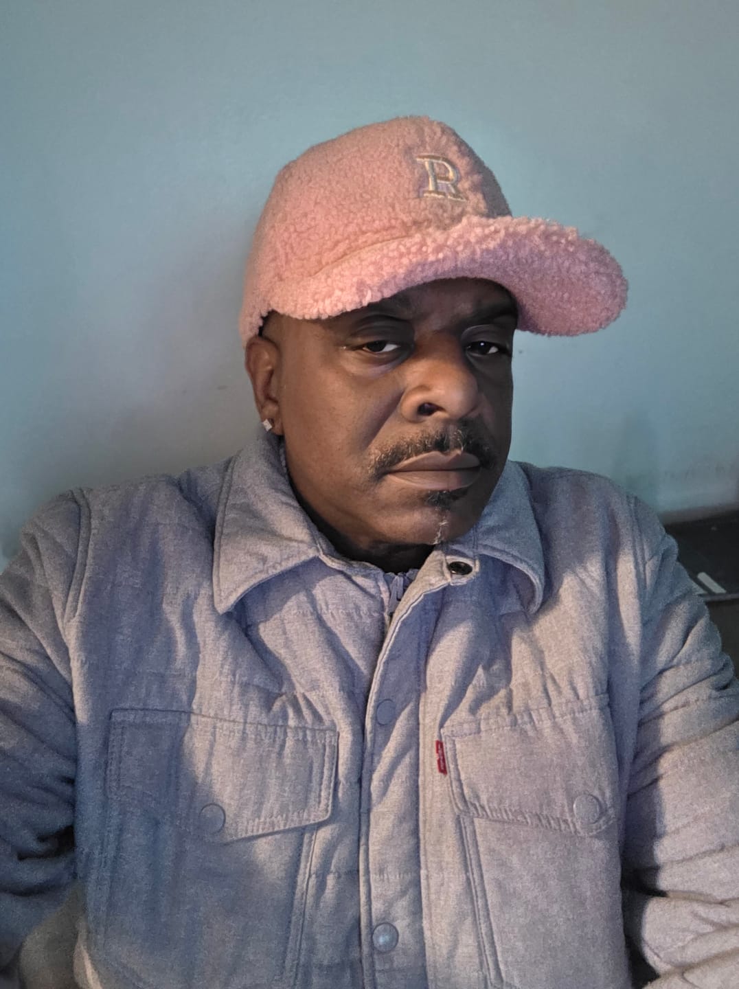 Customer photo review of Plush Winter Warm Letter Baseball Cap