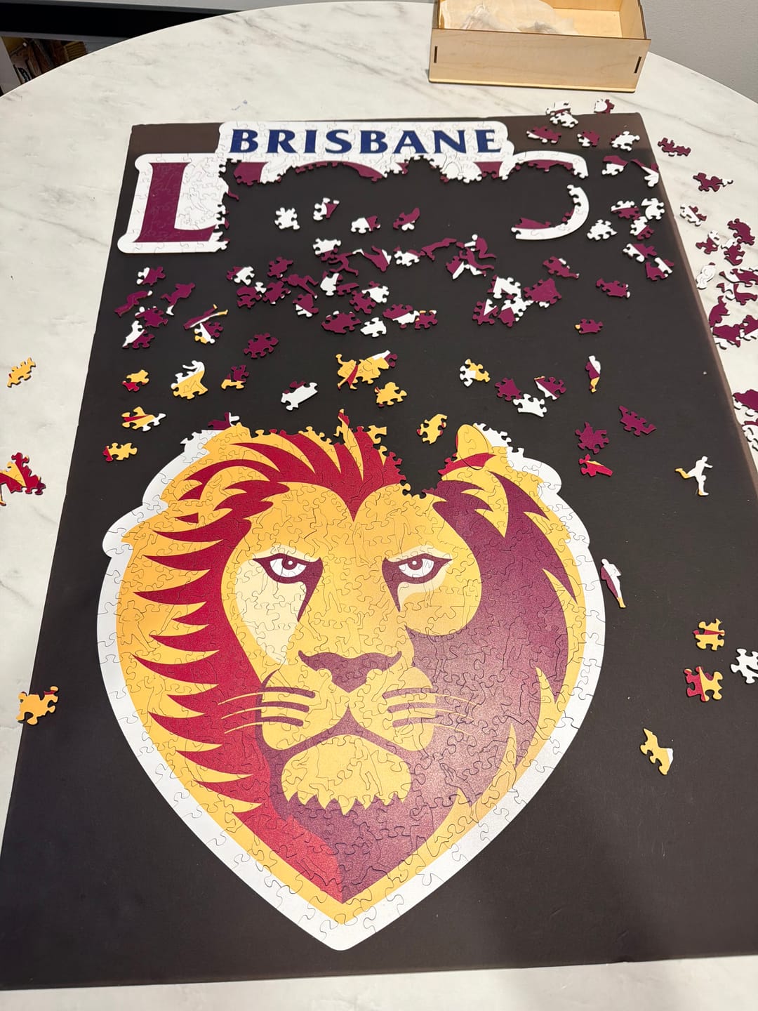 Customer photo review of Brisbane Lions Logo - Wooden Puzzle