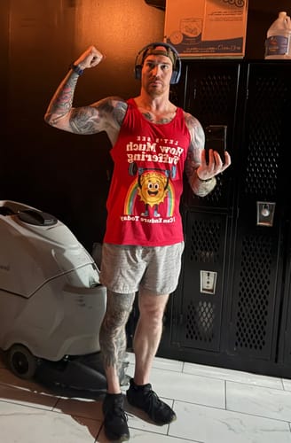 Customer photo review of How Much Suffering Tank Top