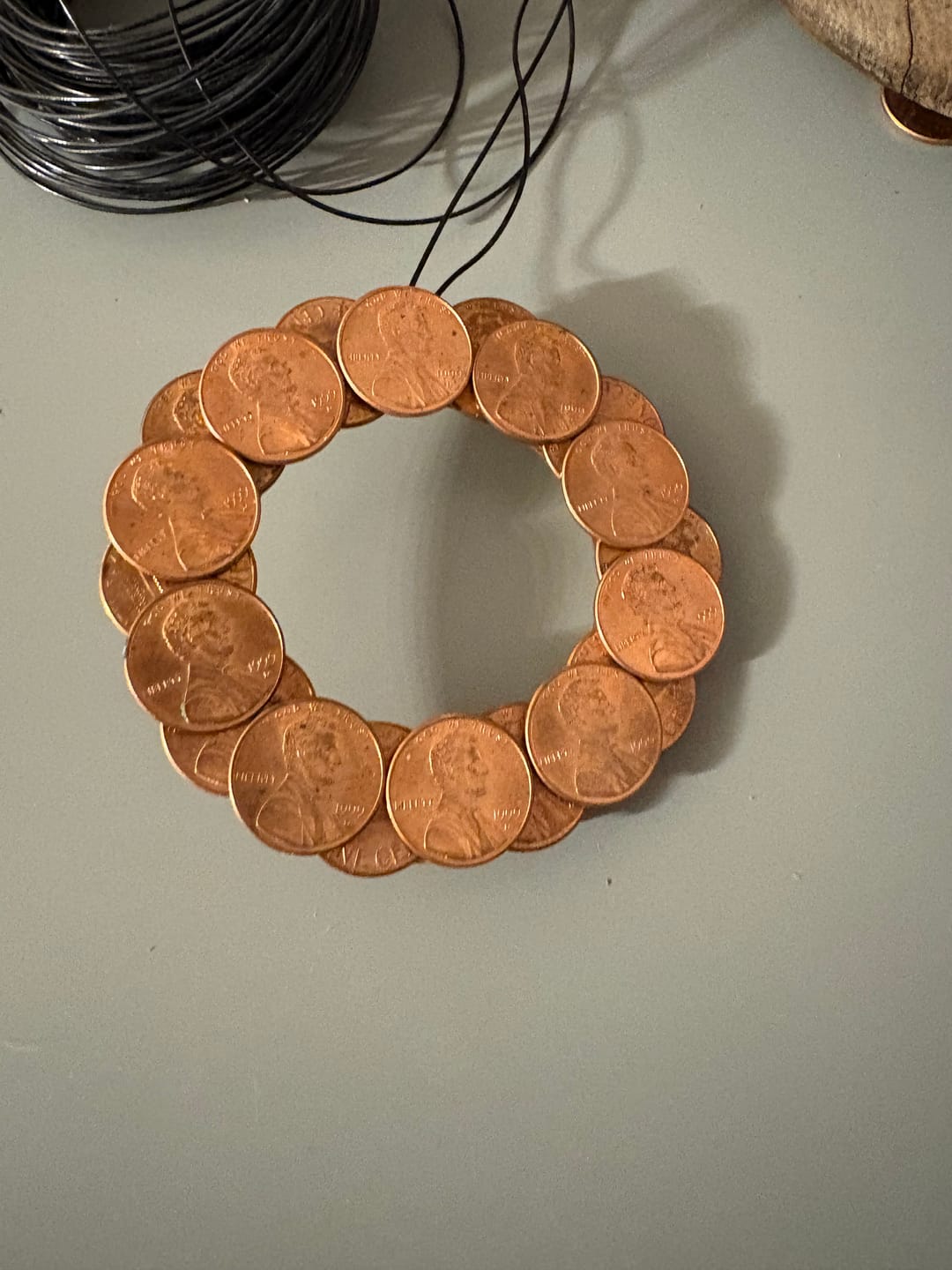Customer photo review of Unfinished Wood Wreath Blank Shape | Craft Cutout | up to 46" DIY