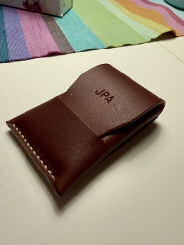 Customer photo review of Slimmad plånbok i äkta läder