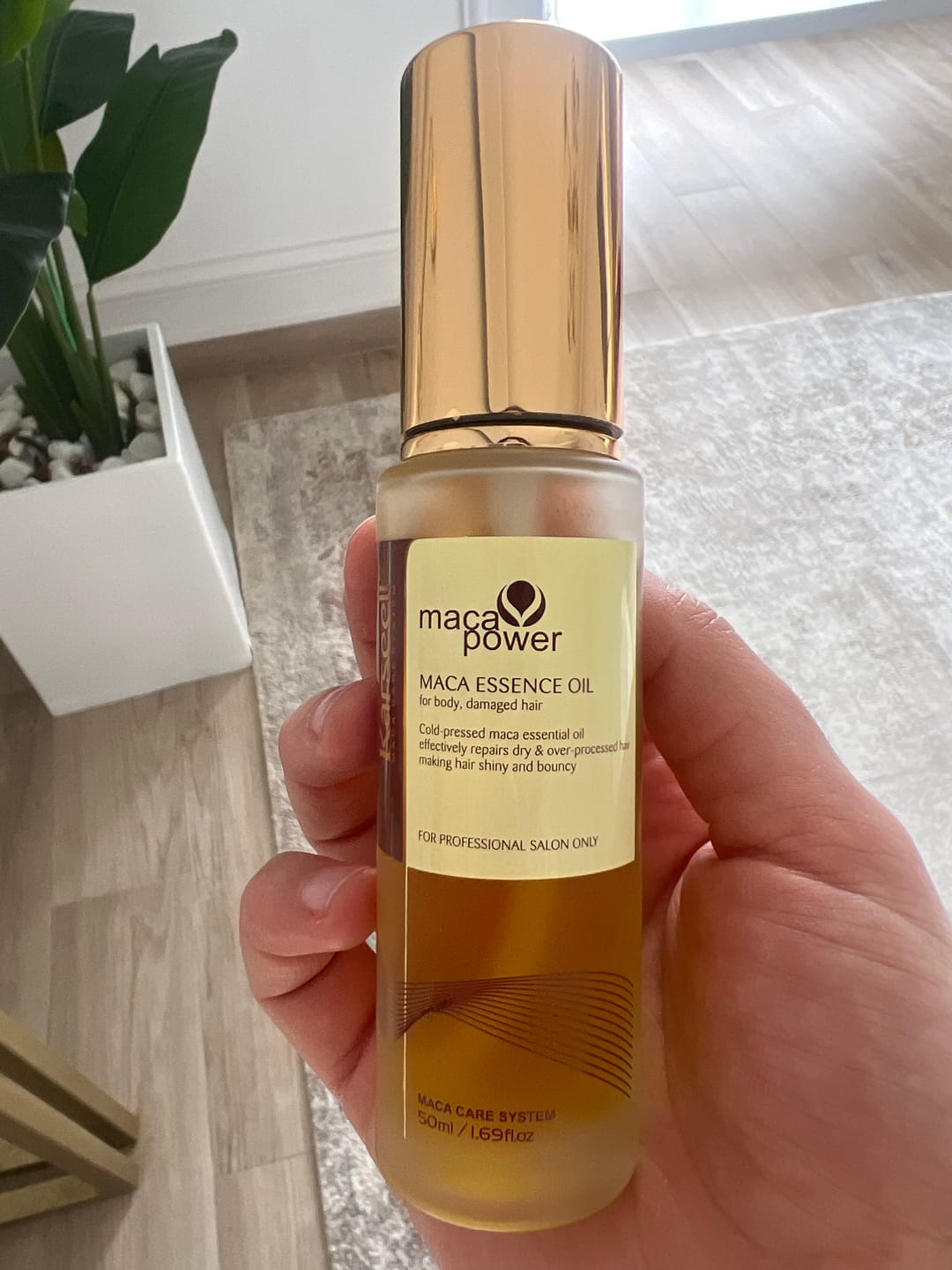 Customer photo review of Dou Pack : Karseell Hair Oil & Collagen Hair Mask Set for Dry Damaged Hair