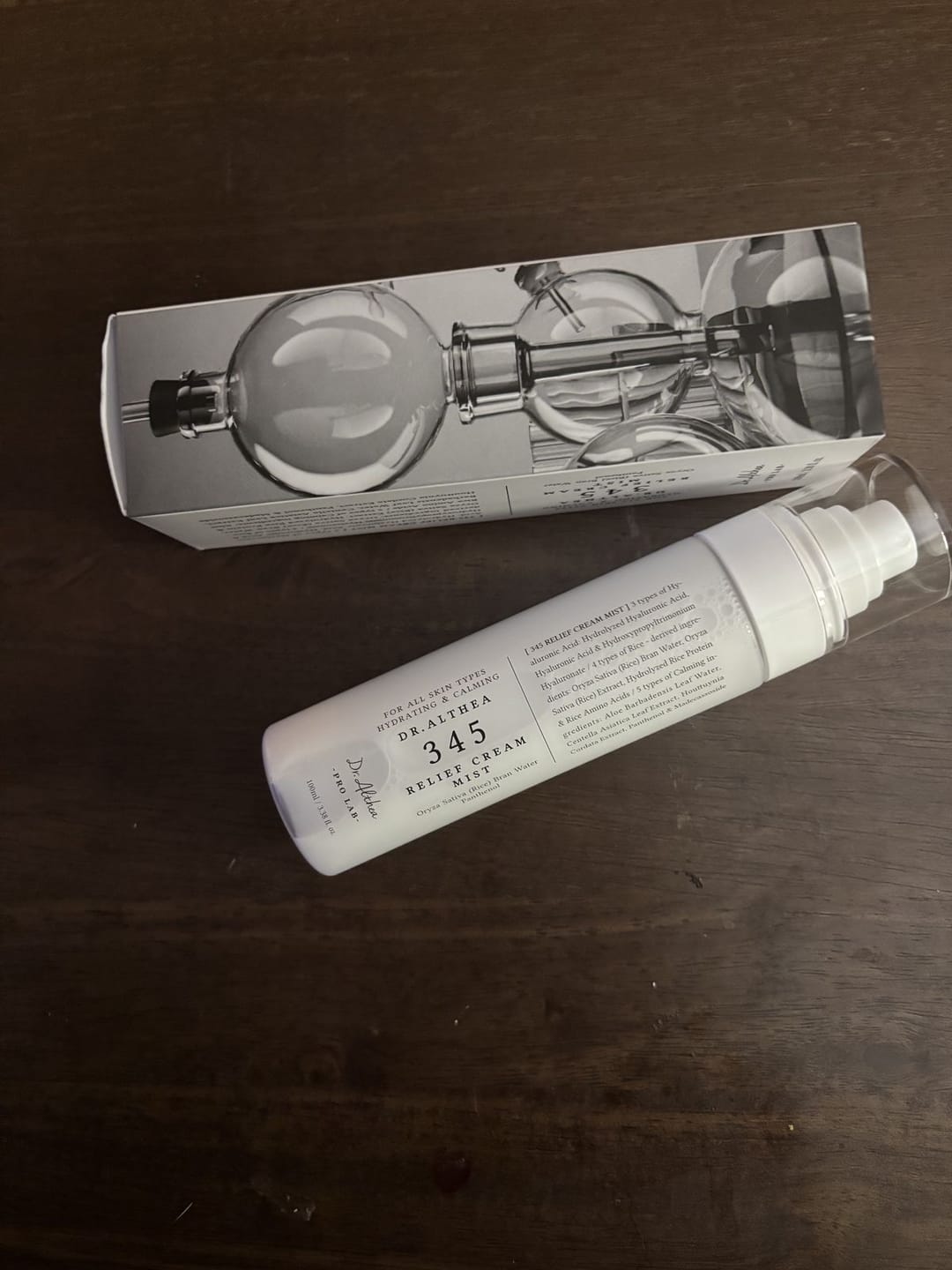Customer photo review of Nomierinošs un atjaunojošs krēma mists Dr. Althea 345 Relief Cream Mist