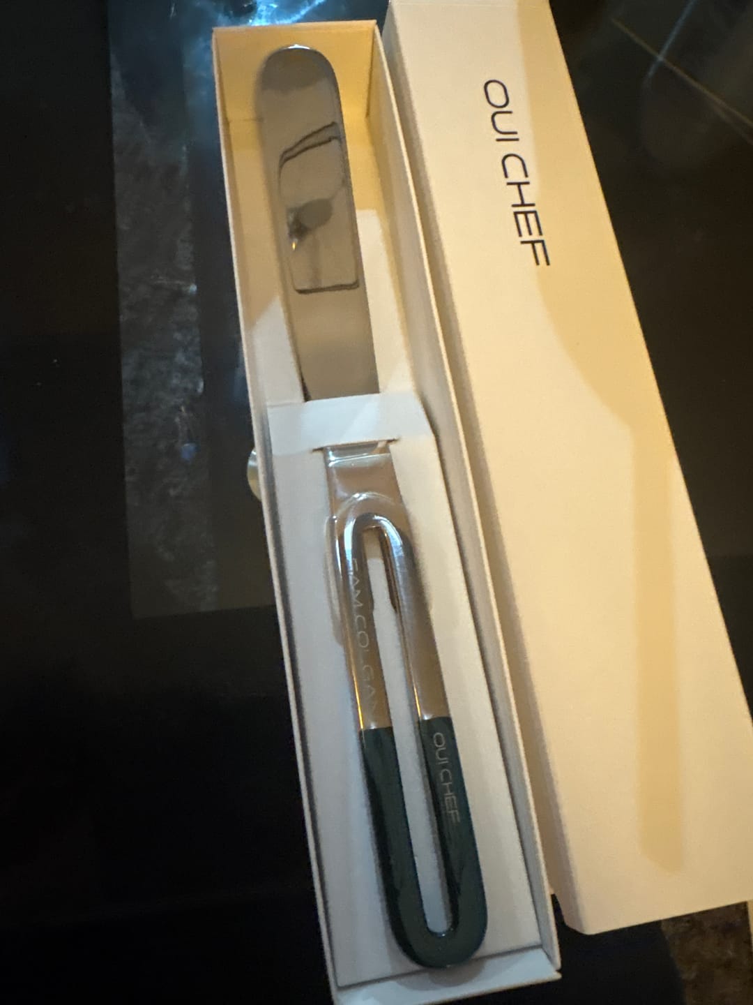 Customer photo review of LiftOff Chef's Palette Knife