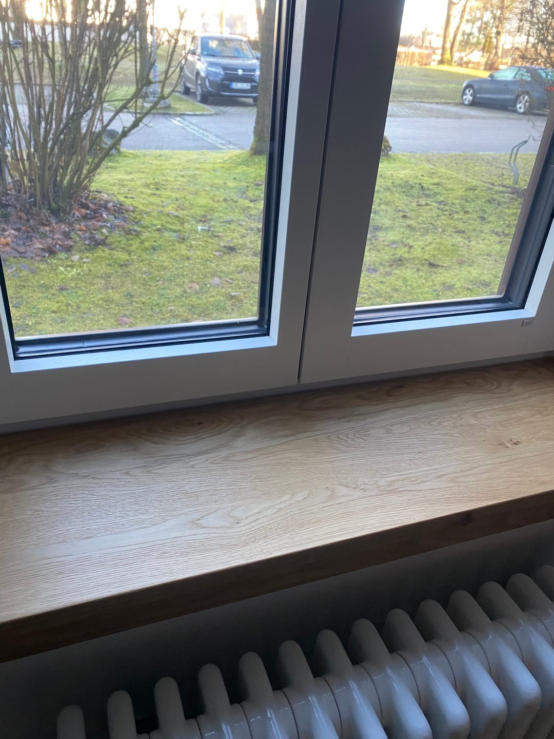 Customer photo review of Aufsatzfensterbank Eiche