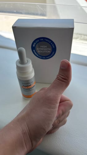 Customer photo review of Minoxidil High Strength (5%) SOLUTION, 3x60ml pack