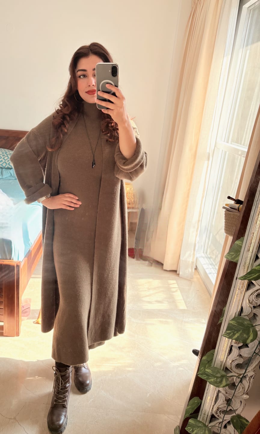 Customer photo review of Delmi Winter Dress With Cape