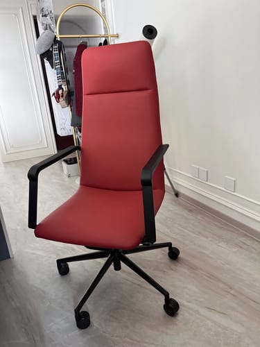 Customer photo review of Reclining Office Chair with Lumbar Support for Home Office and Workspaces