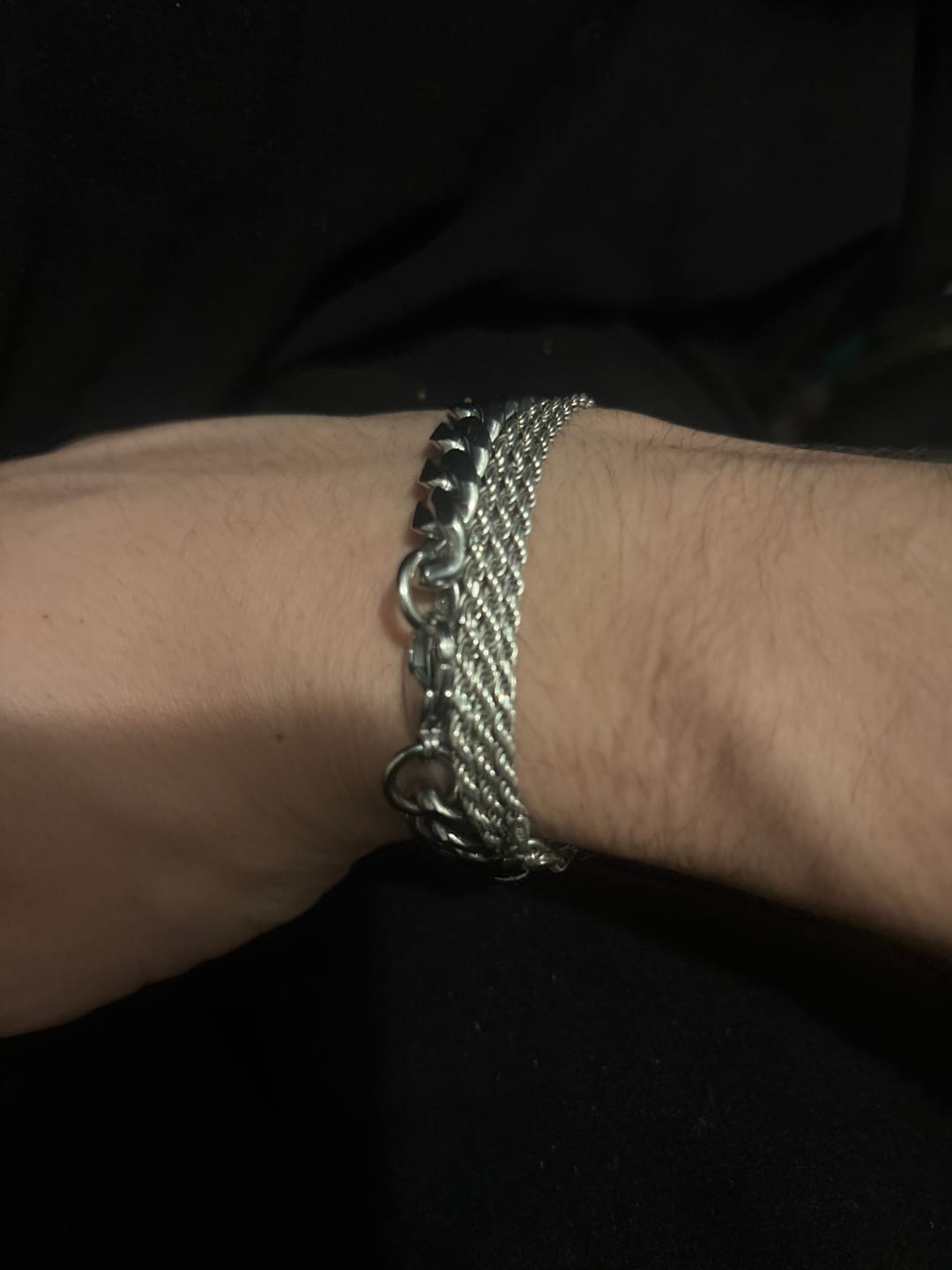 Customer photo review of SILVER FIGARO BRACELET