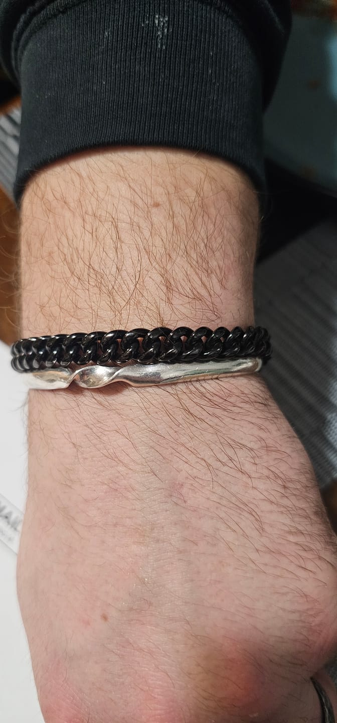 Customer photo review of (Almost Sold Out) Stepped Up Dad Classic 5mm Cuban Bracelet