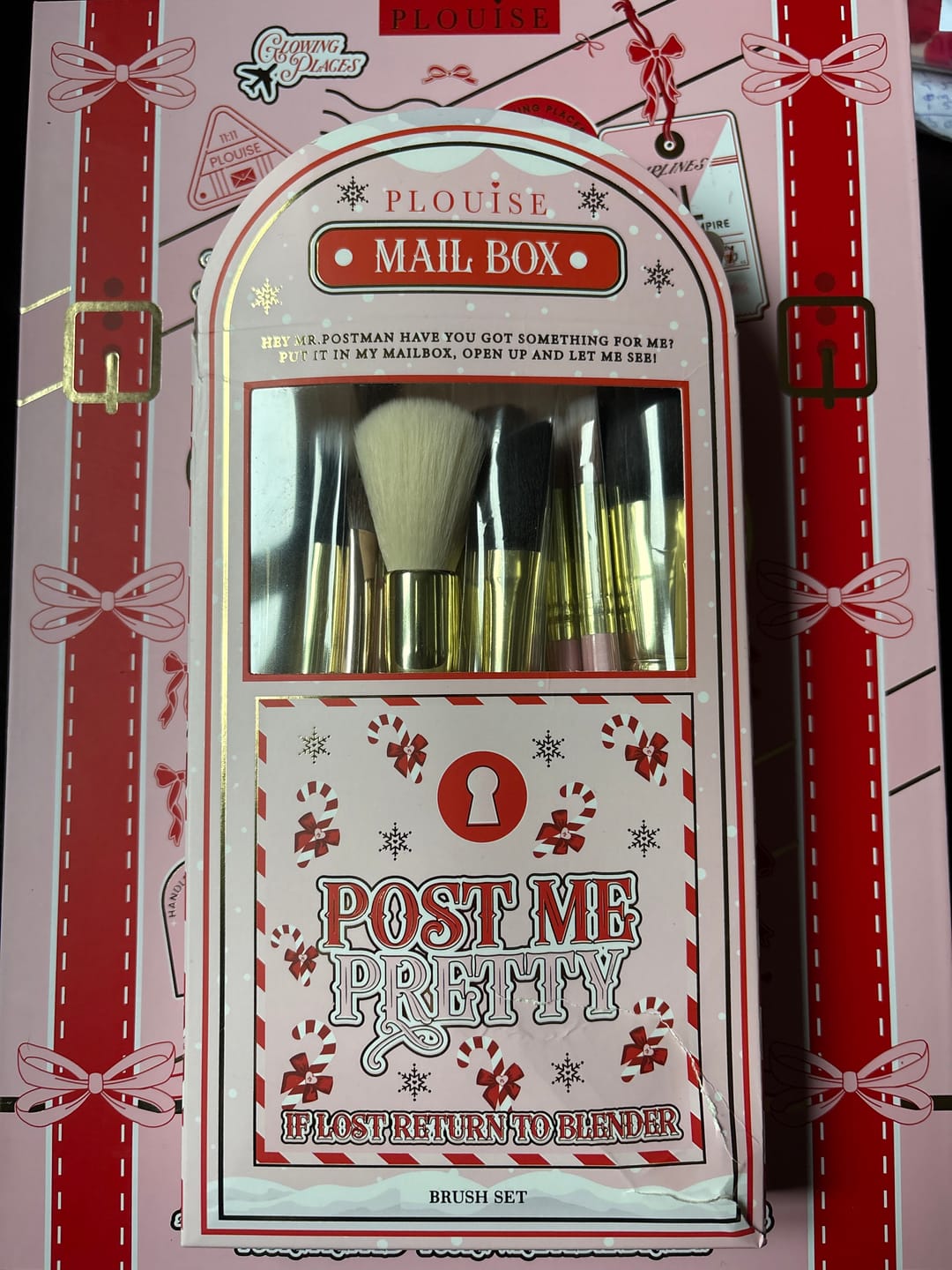 Customer photo review of P.Louise Post Me Pretty Makeup Brushes