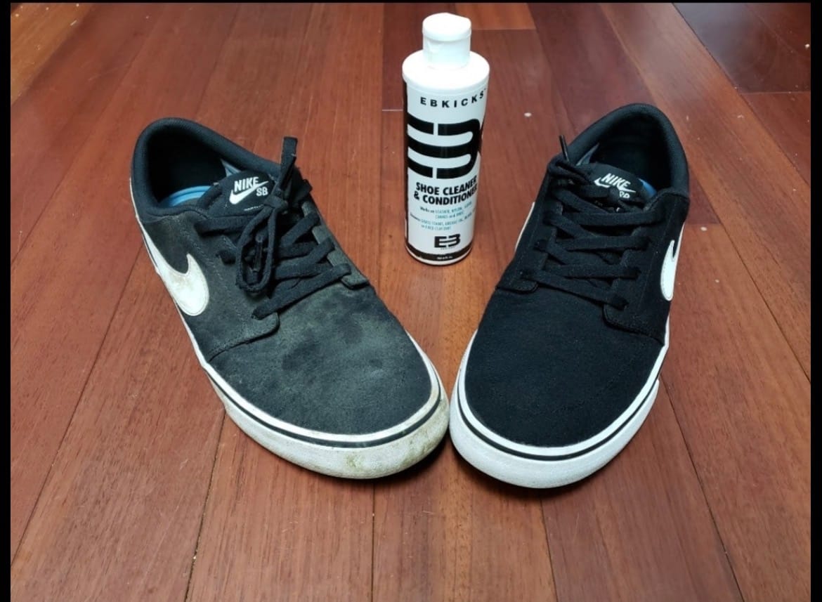 Customer photo review of 16 OZ  Shoe Cleaning Solution