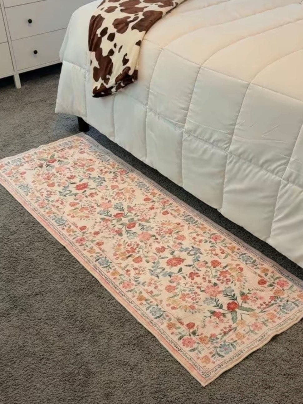 Customer photo review of Chloris Washable Area Rug - Beige