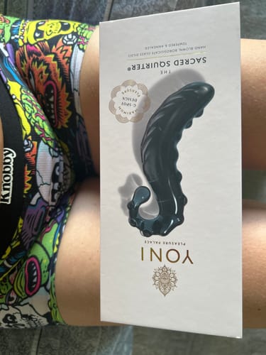 Customer photo review of The Sacred Squirter® Glass Dildo Pleasure Wand