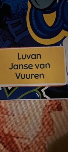 Customer photo review of Colour Large Labels - Customise your own