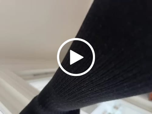 Customer video review of Støttestrømper