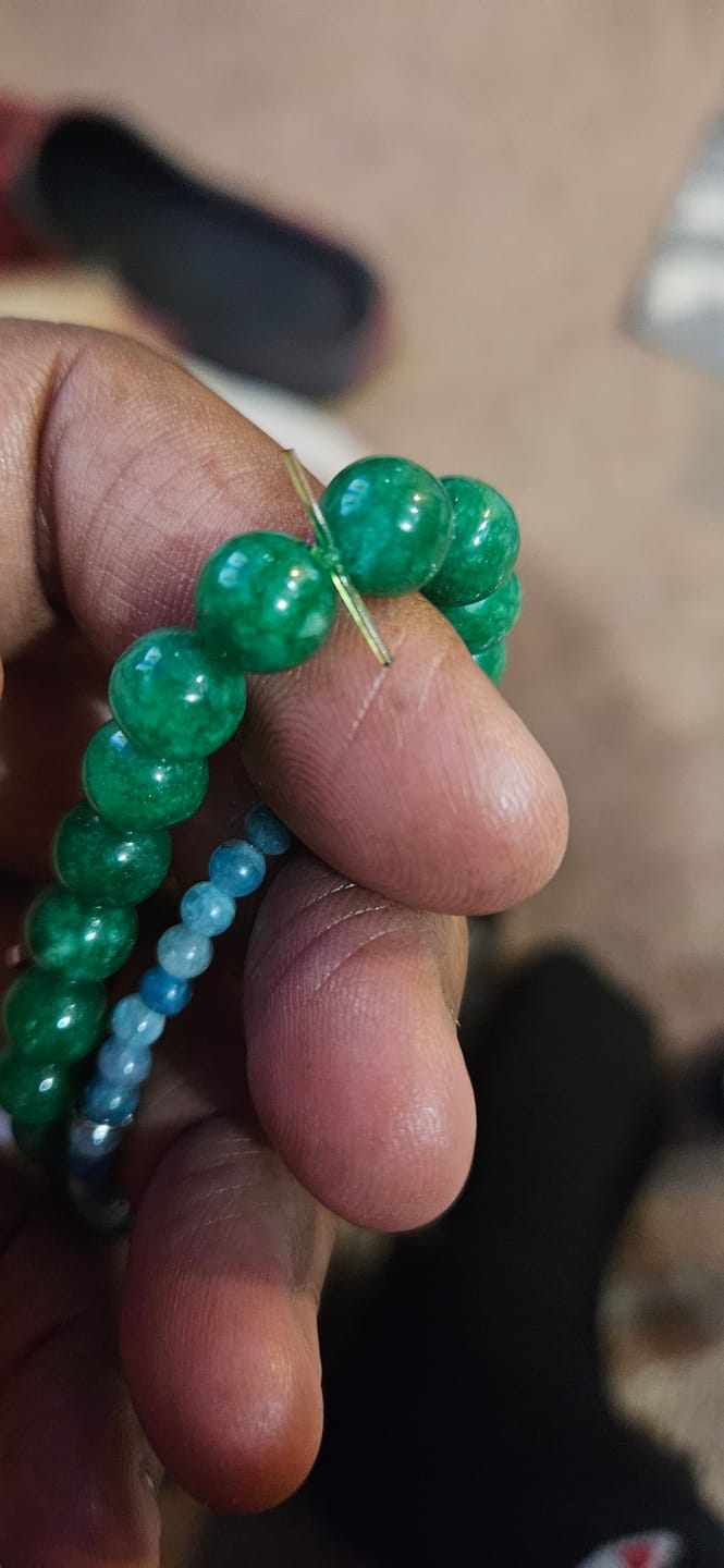 Customer photo review of Blue Apatite Bracelet Mini