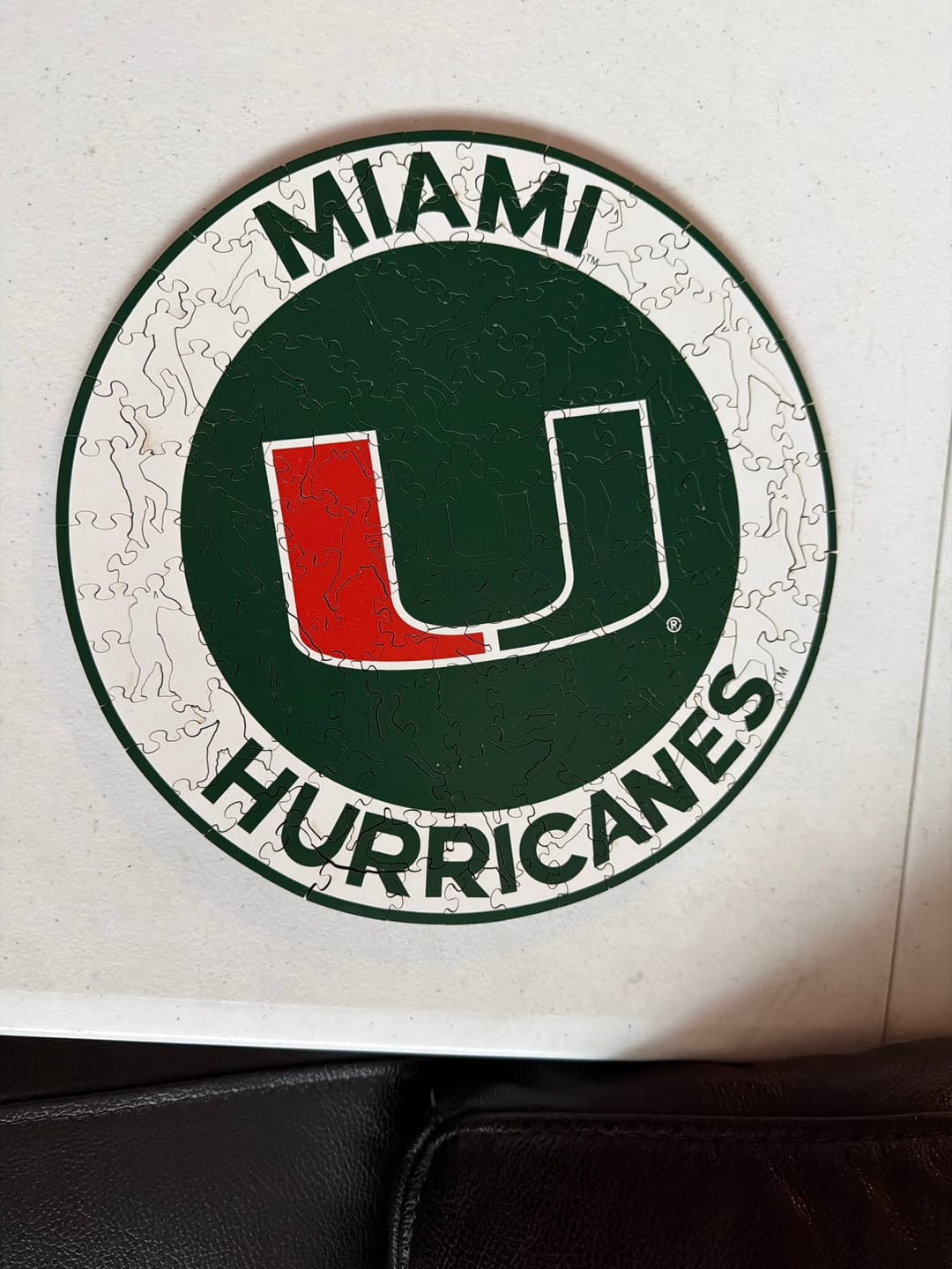Customer photo review of University of Miami - Wooden Puzzle