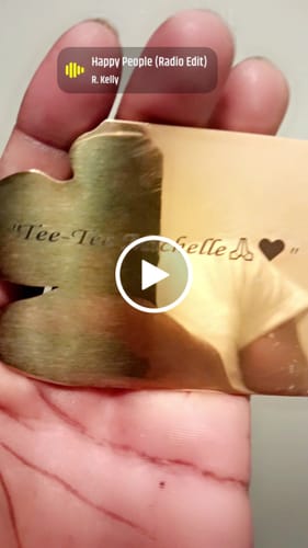 Customer video review of Custom Photo Engraved Pendant Necklace