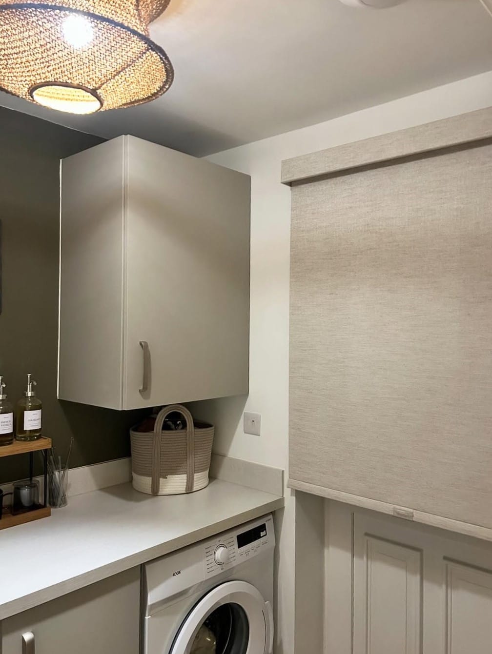 Customer photo review of Charcoal Blackout Roller Shades