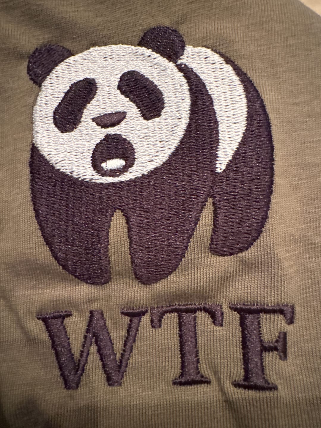 Customer photo review of WTF PANDA I Bio Premium T-Shirt Unisex