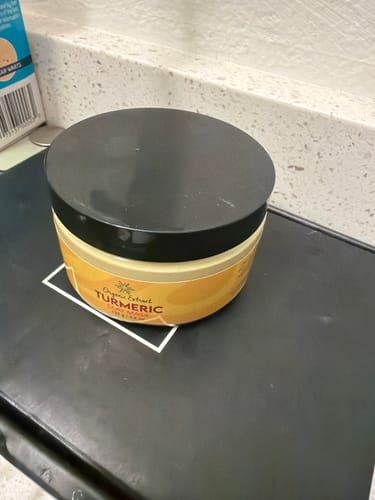 Customer photo review of Organic Extract Turmeric Clay Mask 120g