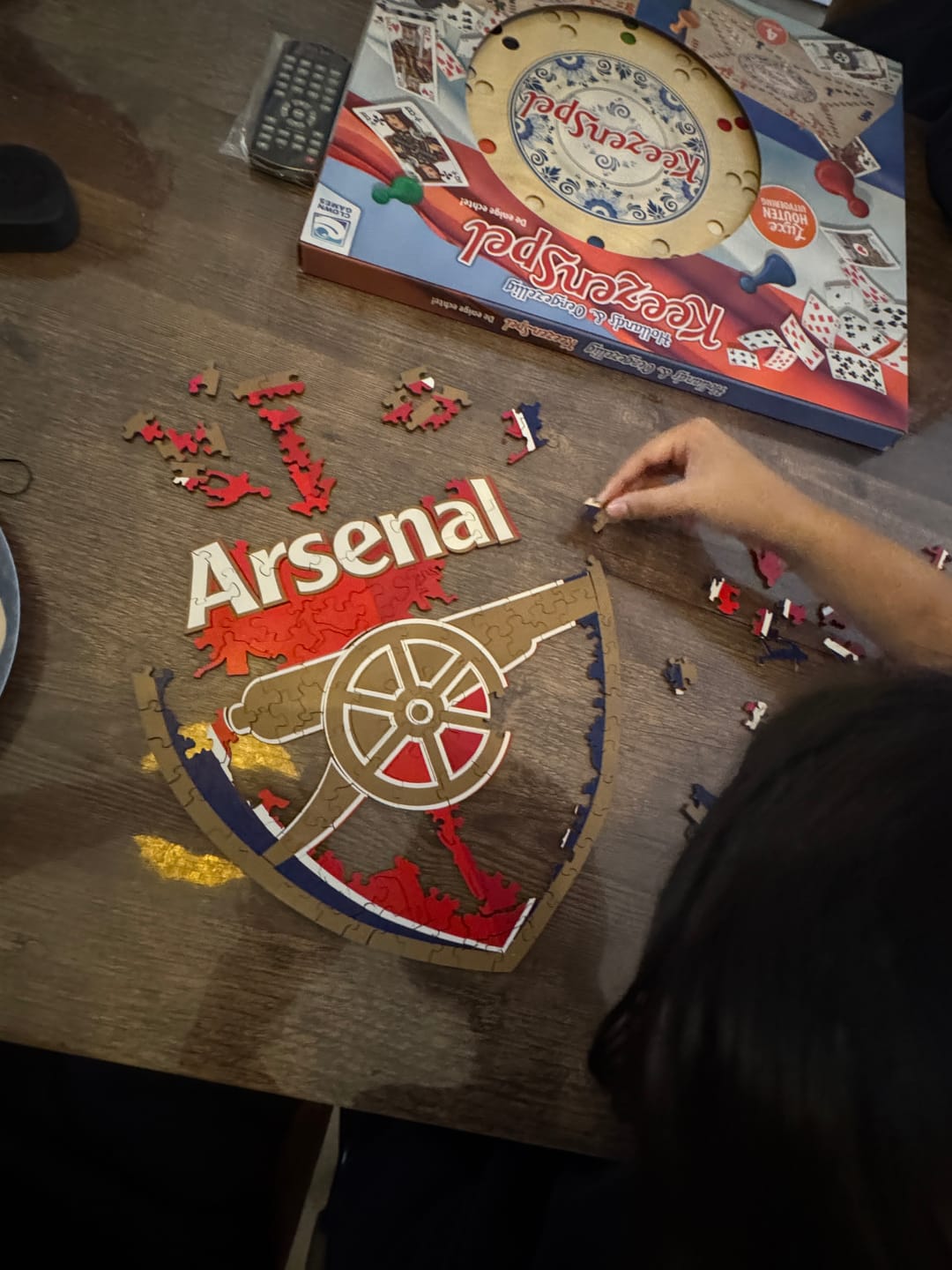 Customer photo review of Arsenal FC® Logo - Wooden Puzzle