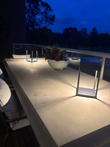 Customer photo review of Luxury Metal Solar Lantern