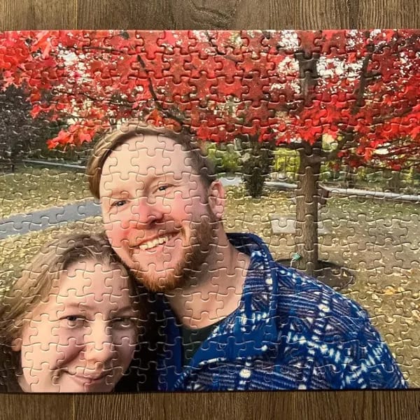 Customer photo review of Custom Memory Photo Puzzle