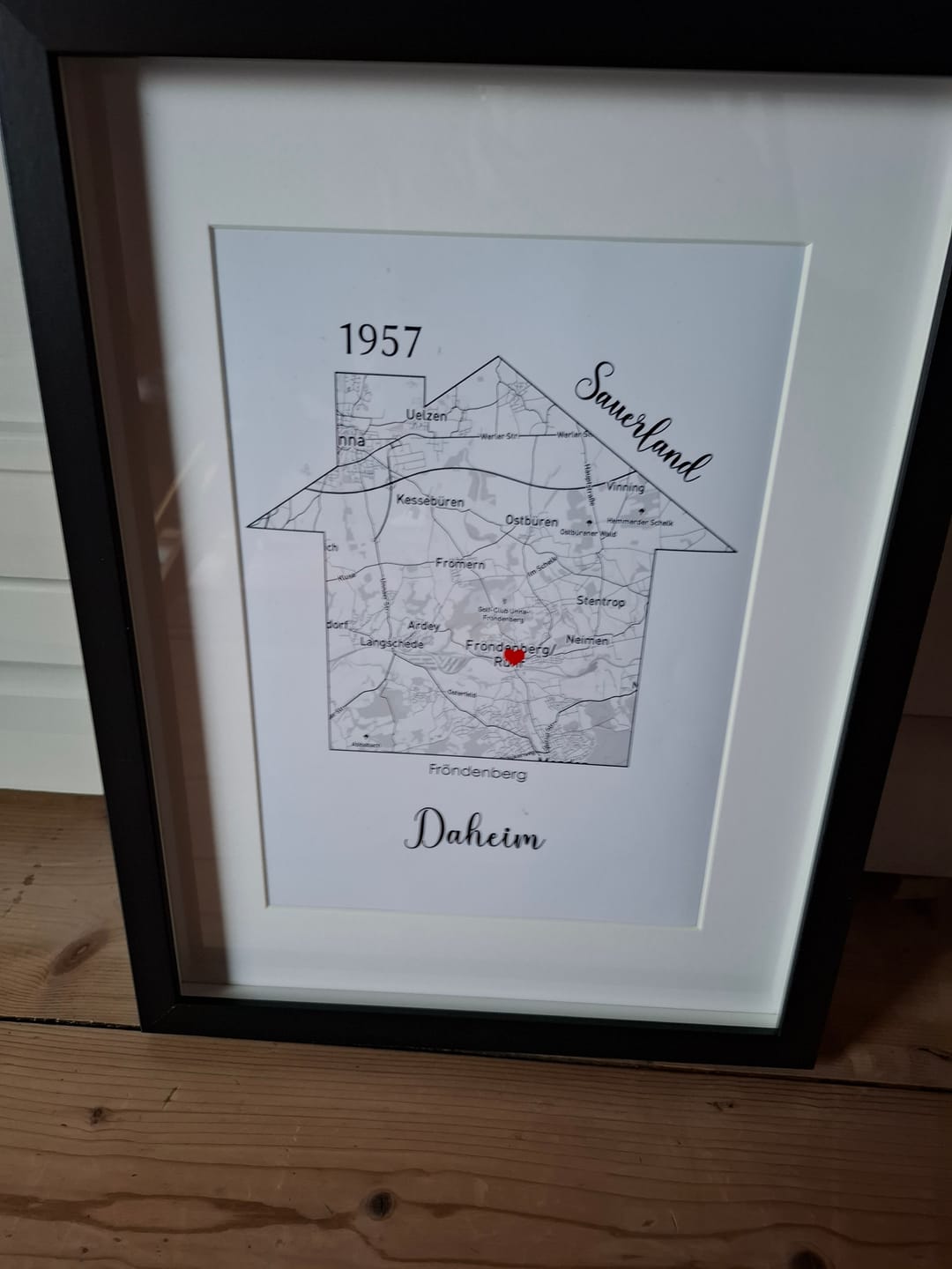 Customer photo review of Unser Zuhause - Personalisiertes Poster