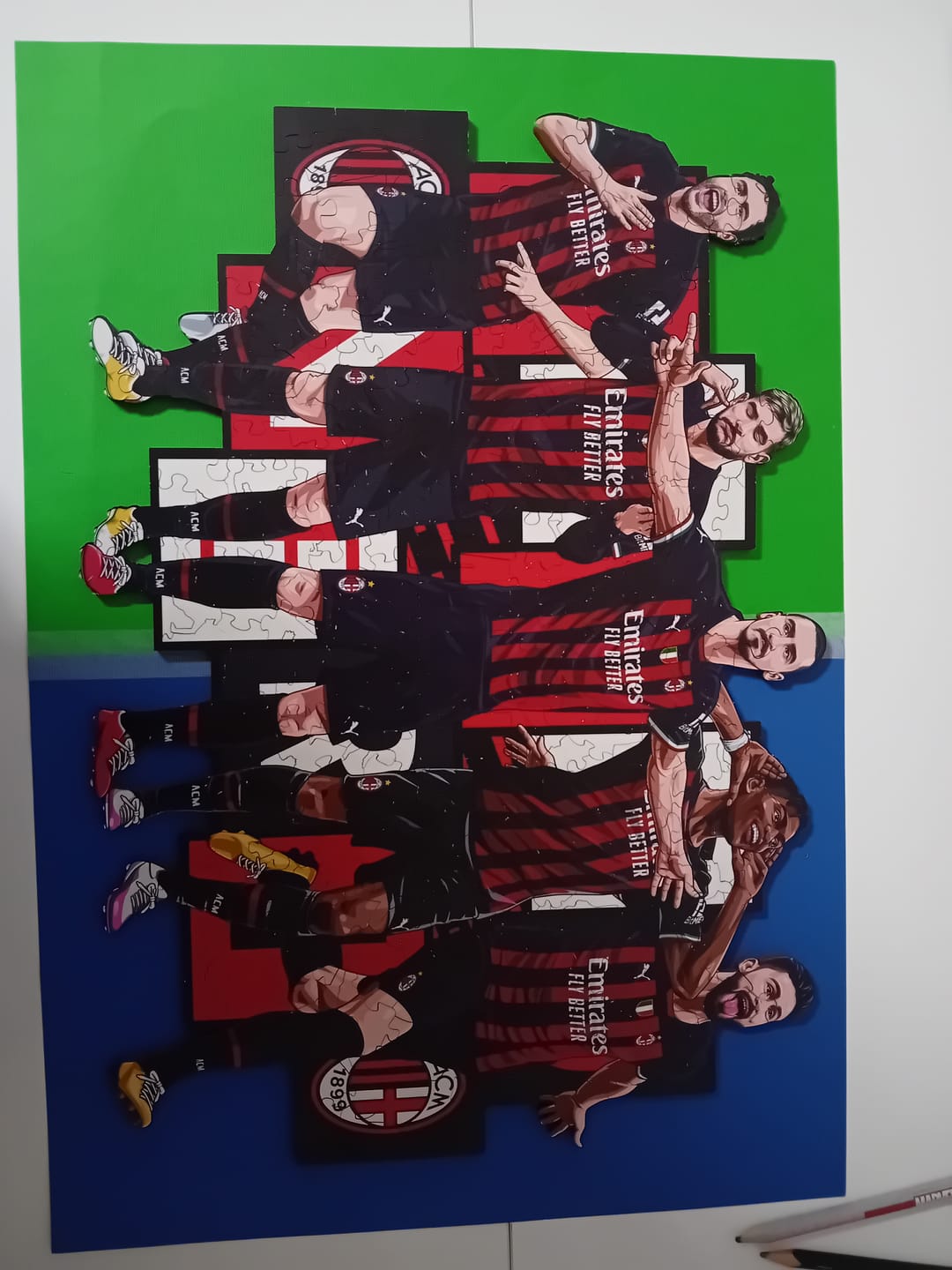Customer photo review of 5 Players Milan® - Puzzle di Legno