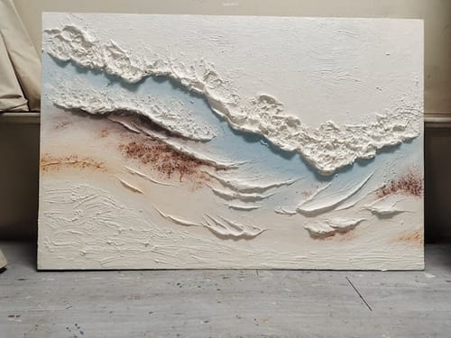 Customer review photo for Plaster Art Texure Painting #SG527