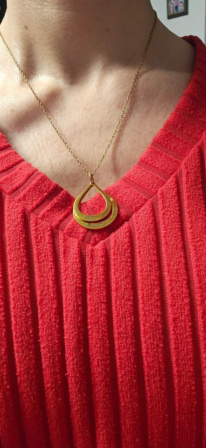 Customer photo review of Necklace: Celestial