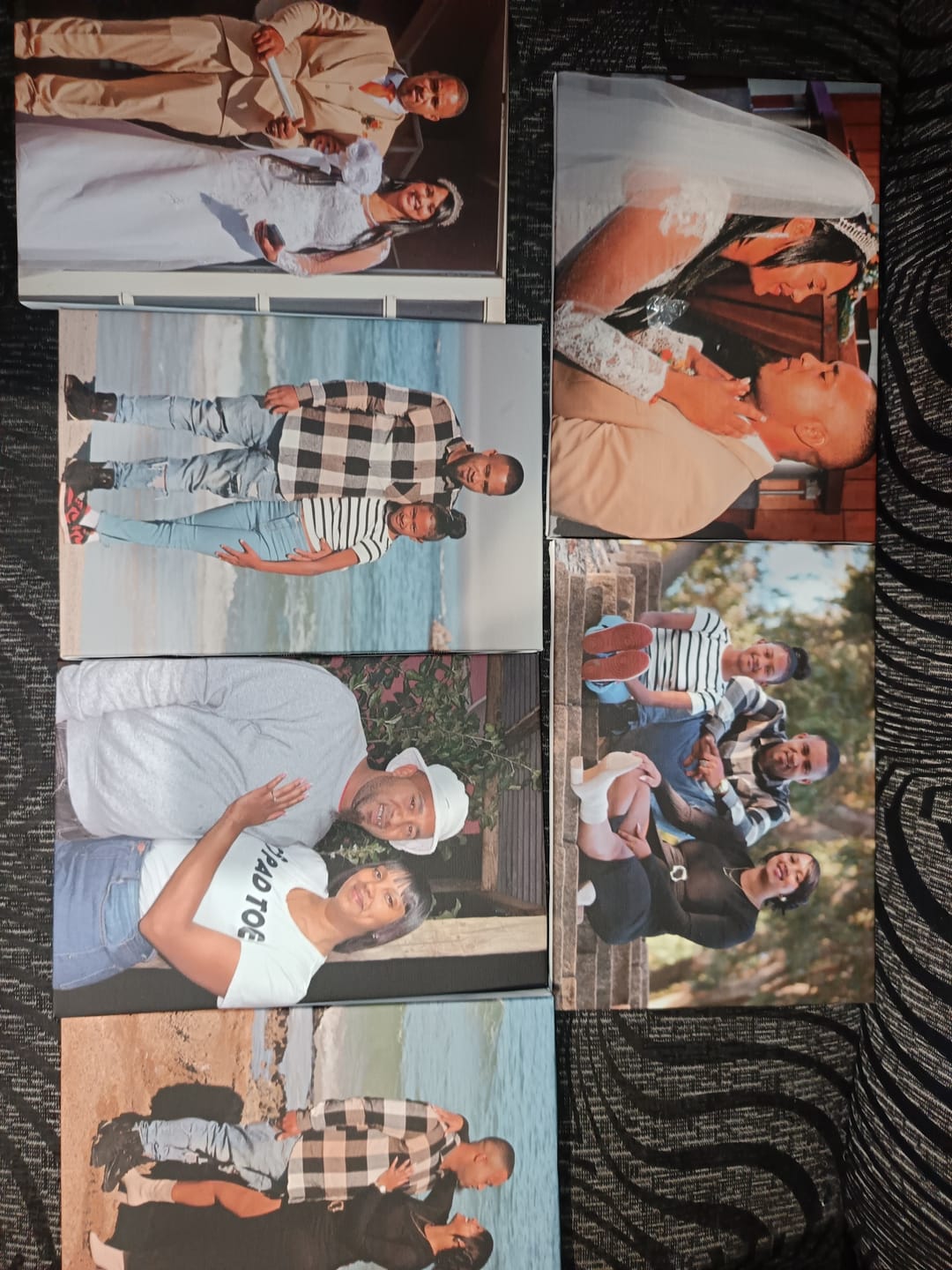 Customer photo review of 6 x A4 Canvas Combo