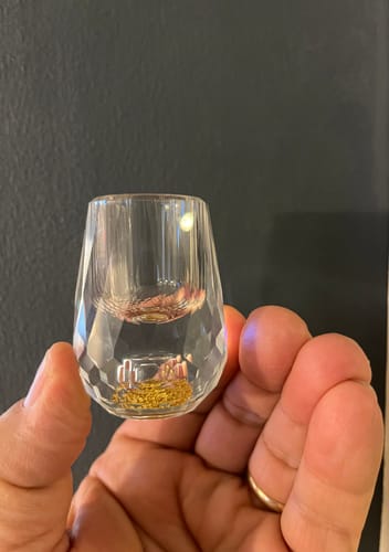 Customer photo review of Kin – Japanese Gold Foil Glass (1+1 Free)