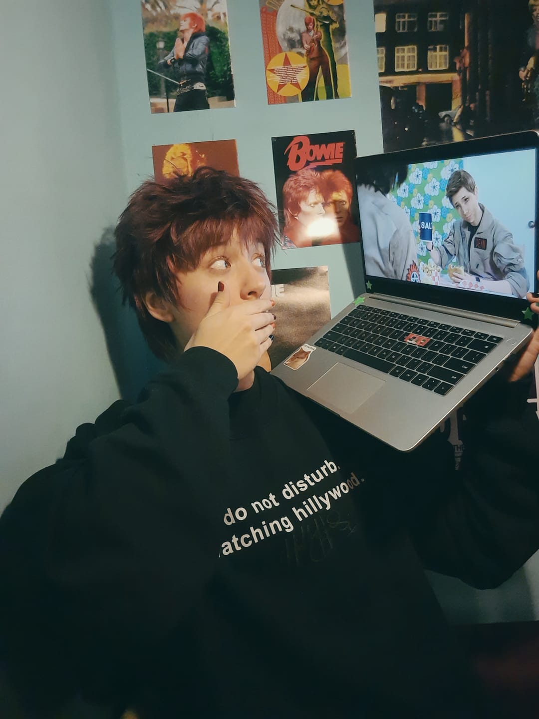 Customer photo review of Do Not Disturb Sweatshirt