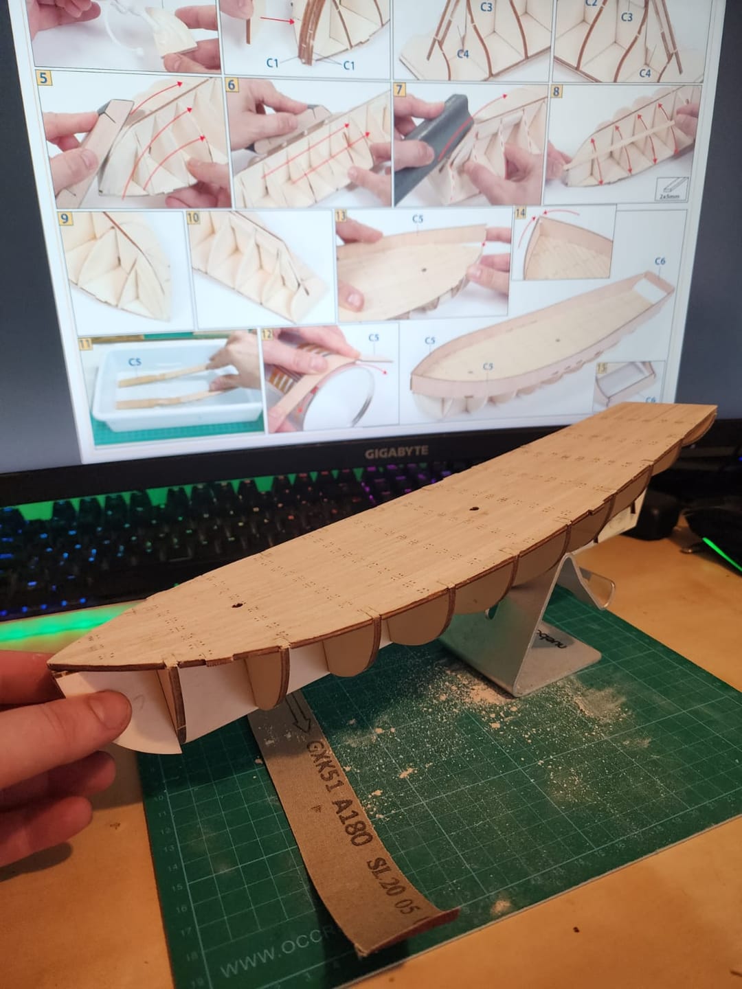 Customer photo review of Maqueta Barco Polaris Starter Pack