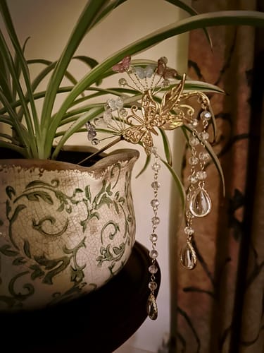 Customer photo review of Butterfly Suncatcher Plant Wand DIY Kit  - Flutter