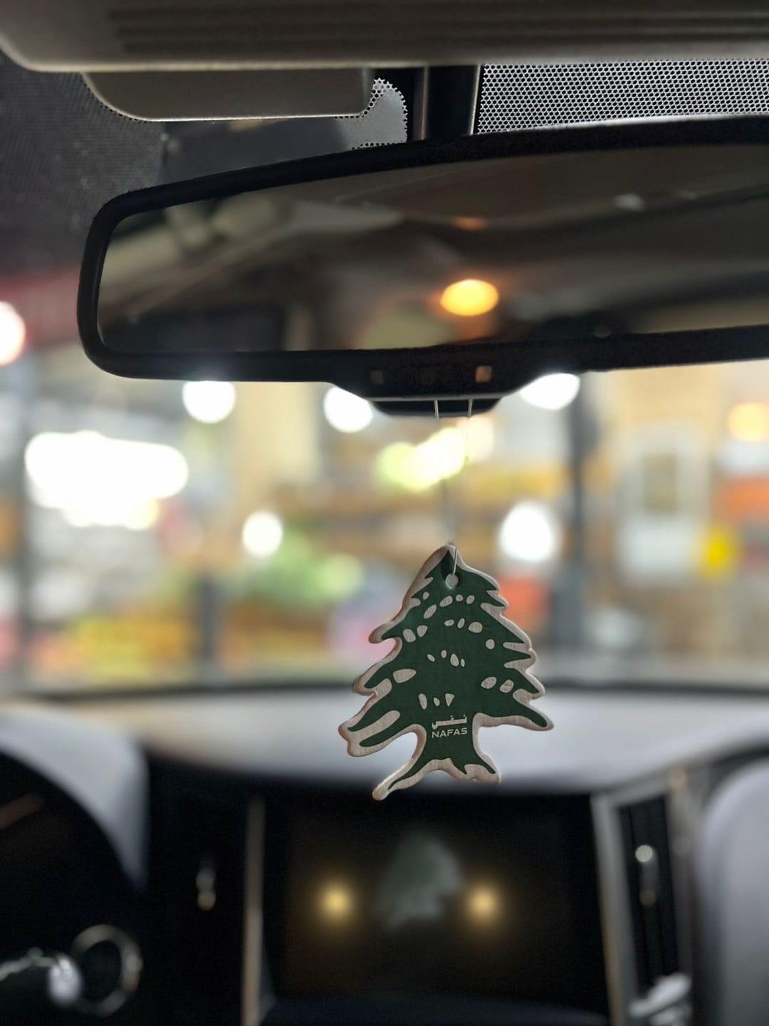 Customer photo review of Lebanese Cedar Air Freshener + Sticker Pack