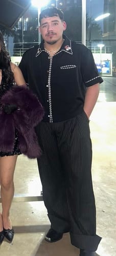 Customer photo review of Sailor Pants 2.0- PINSTRIPE